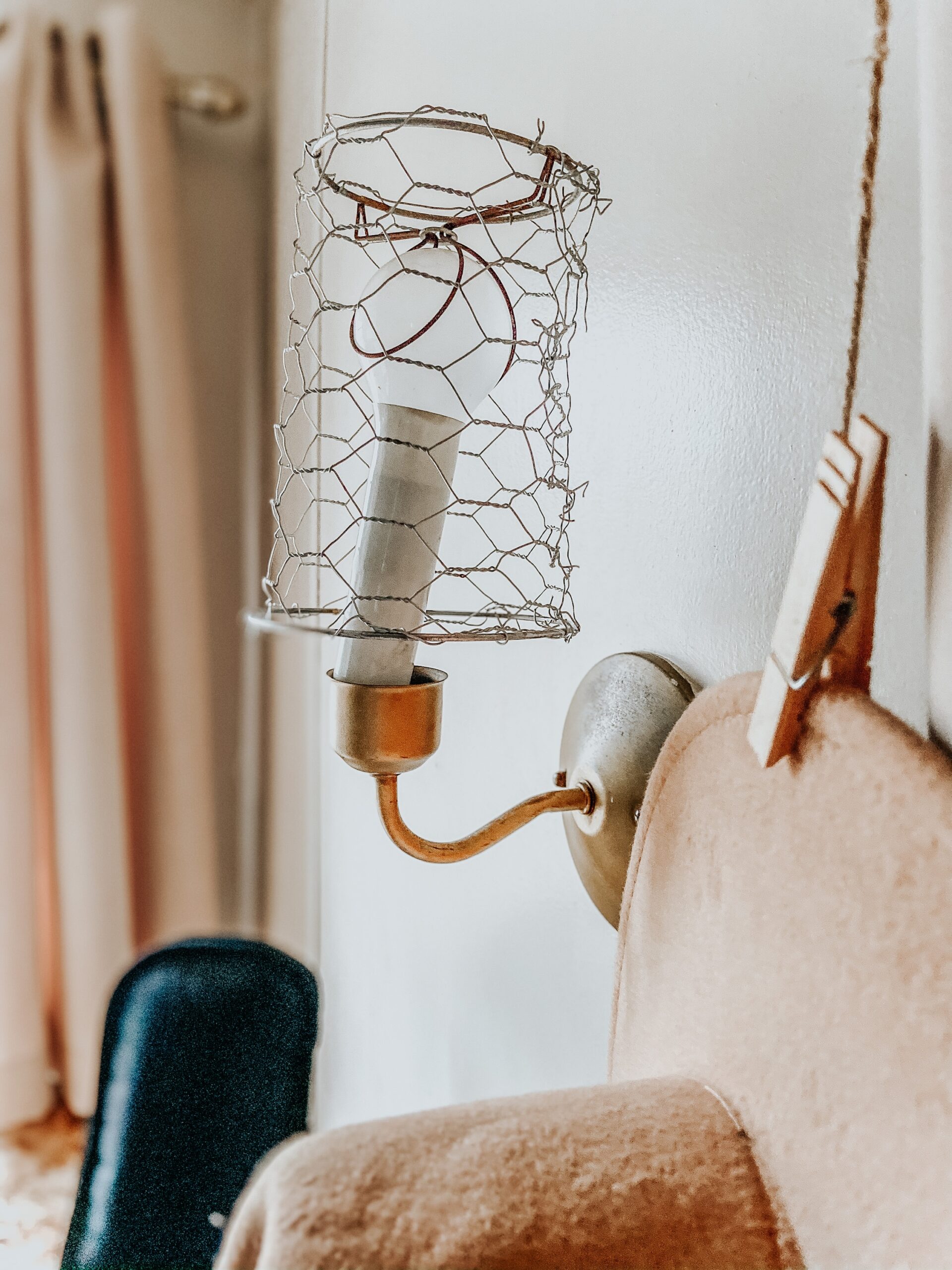 DIY Farmhouse Chicken Wire Lamp Shade Easily Kiersten Zile