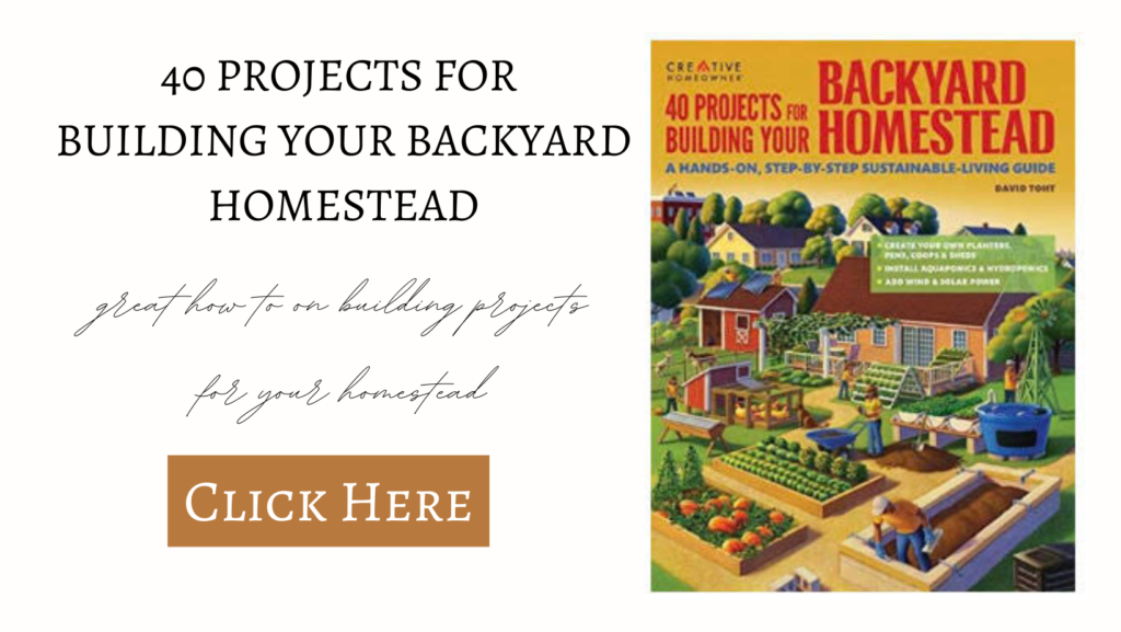 40 projects for building your the backyard homestead book cover