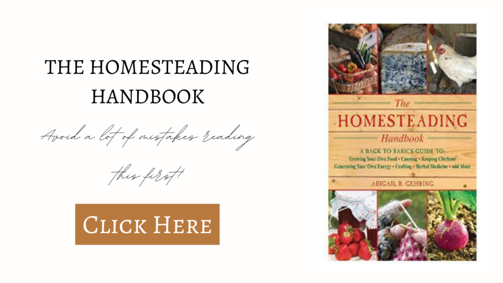 the homesteading handbook book cover page