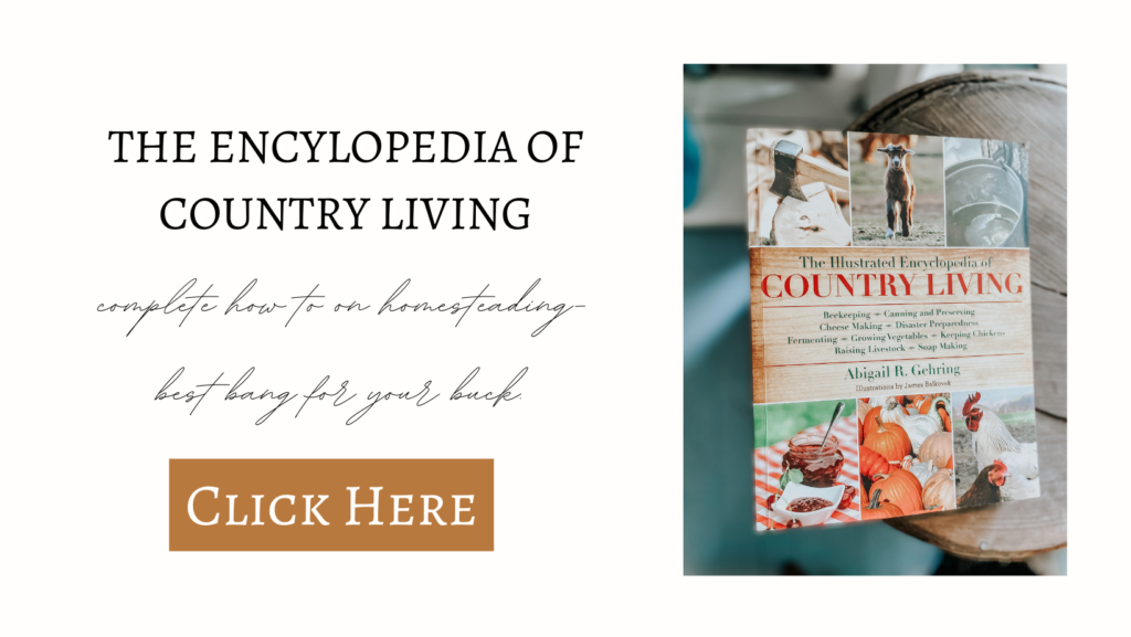 the illustrated encyclopedia of country living book cover with a description of the best homesteading book