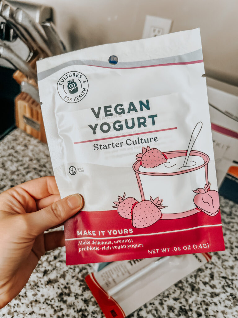 dairy-free vegan yogurt culturing powder packet